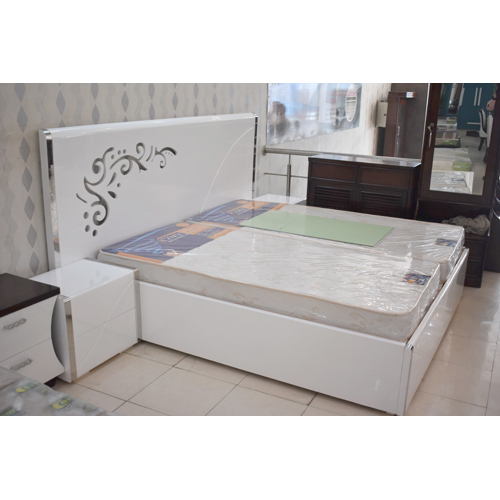 White Color Double Bed
