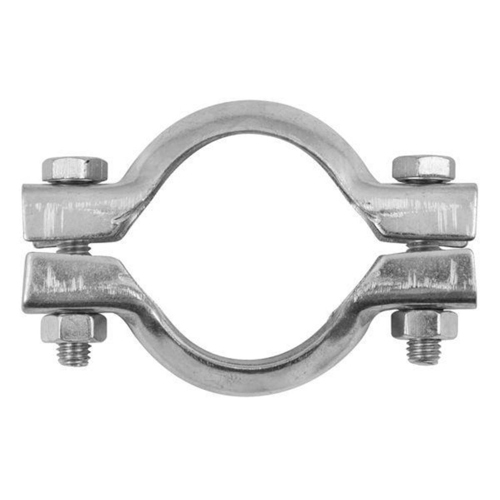 Pipe Clamp - Stainless Steel | Silver High Standard Industrial Use Durable Metal Construction