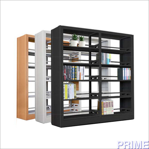 Prime Double Sided Bookstore Rack - Wood & Steel | Epoxy Powder Coated Grey, Corrosion & Scratch Resistant, Eco-Friendly, Easy to Install and Clean, Multi-Functional Design
