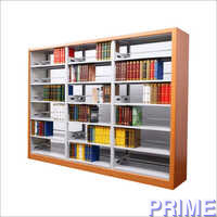 हैंडमेड प्राइम वुडन प्रोटेक्टिंग डबल मेटल बुक शेल्फ