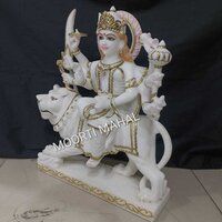 White Marble Durga Statue