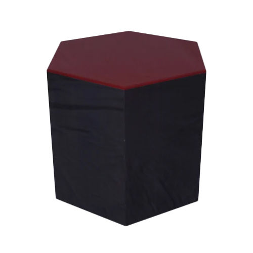 Red And Brown Hexagonal Stools