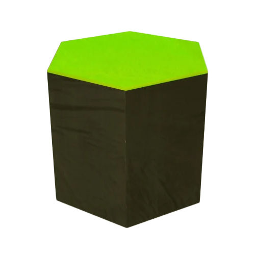 Green And Brown Hexagonal Stools