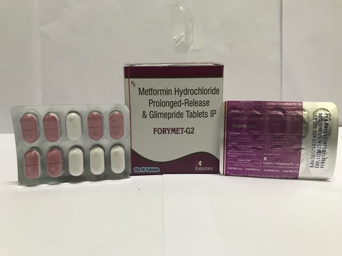 Glimepiridie-2 mg  Metformin-1000 mg Bilayered Tablets
