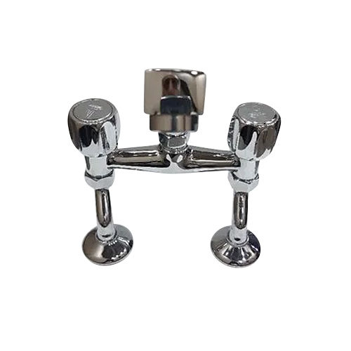 Silver 20Mm Deck Mounted Basin Mixer