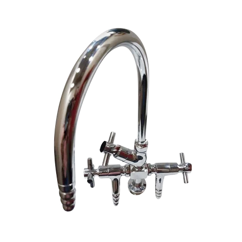 1250g 3 Way Brass Bib Cock Laboratory Faucets