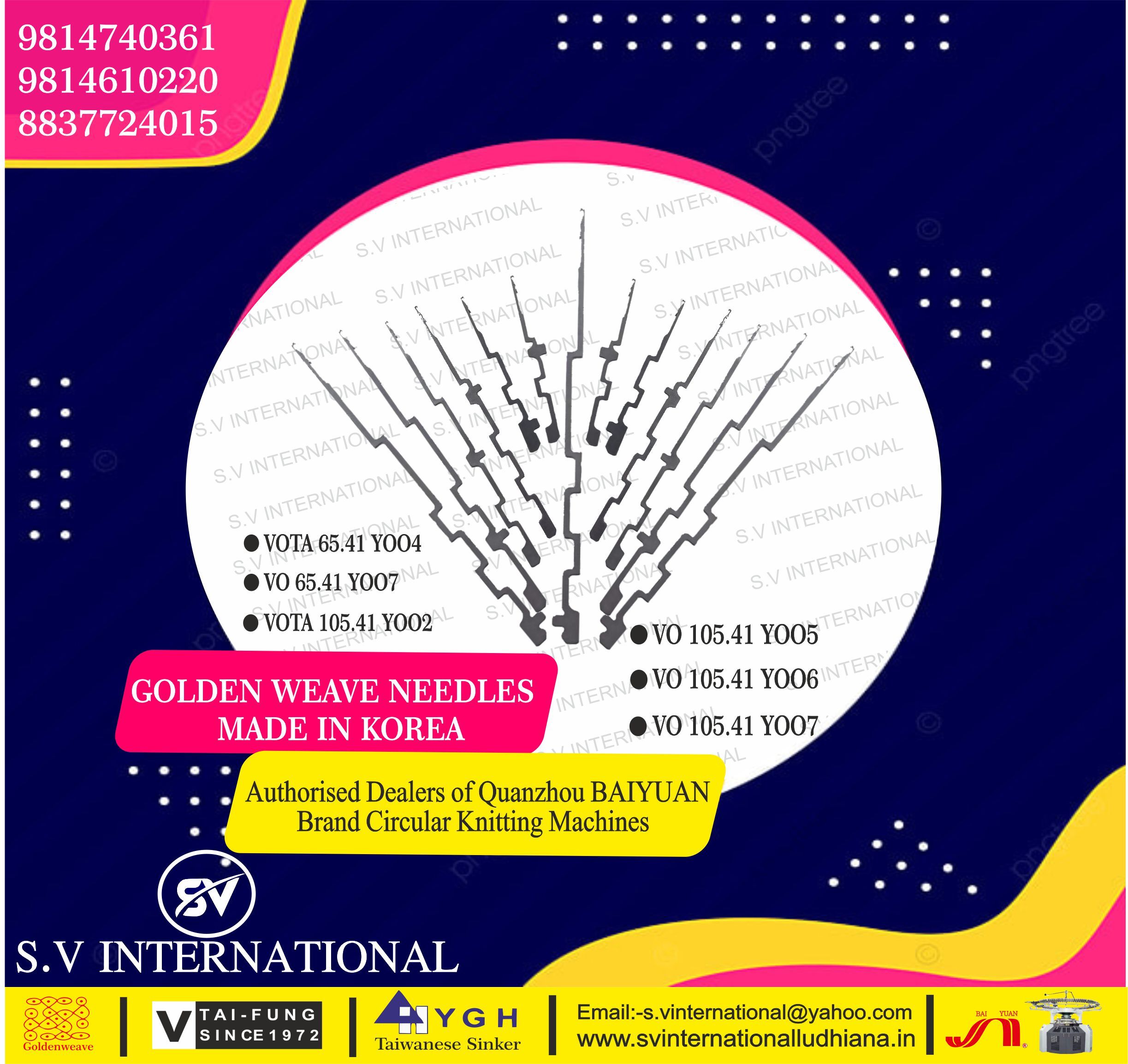 VOTA-VO 65.41 Y004-7 and VOTA-VO 105.41Y002-5-6-7 -Golden Weave Brand