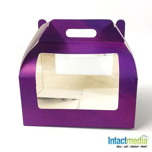 Printed Cake Boxes With Handle