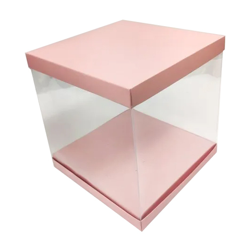 Pink Transparent Chocolate Paper Box