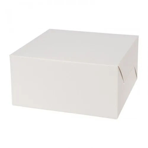 Matte Lamination Plain White Cake Box