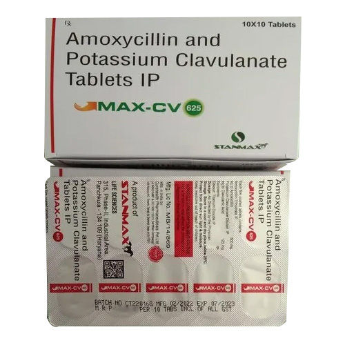 Amoxycillin And Potassium Clavulanate Tablets Ip General Medicines