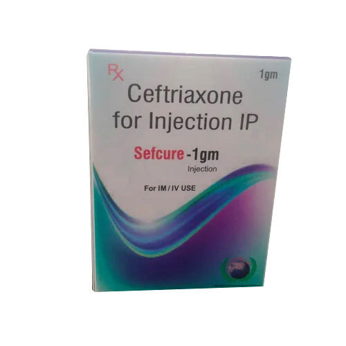 इंजेक्शन आईपी के लिए 1Gm Ceftriaxone सामान्य दवाएं