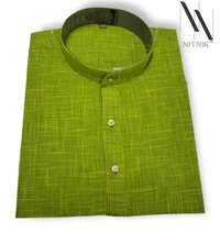 Brown Long Kurtas  Cotton For Men