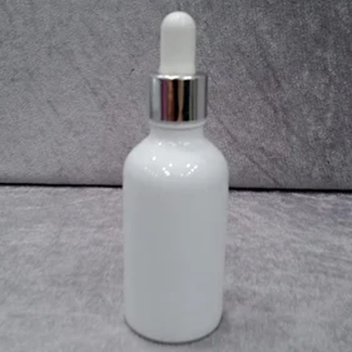 50ml White Cotted Glass Dropper Bottle