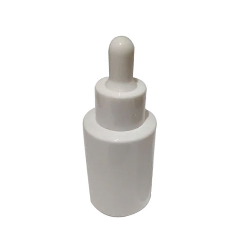 White Epoxy Polyester Semi Dropper Bottle