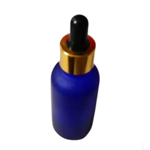 Blue Glass Dropper Bottle