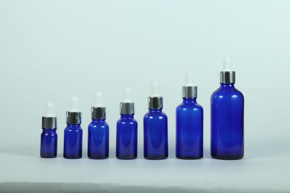 05-100ml Blue Glass Dropper Bottle