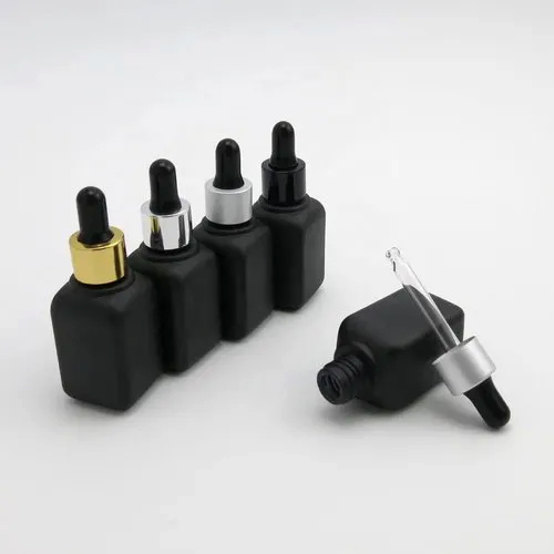 30ml small Black Matt Dropper Bottle