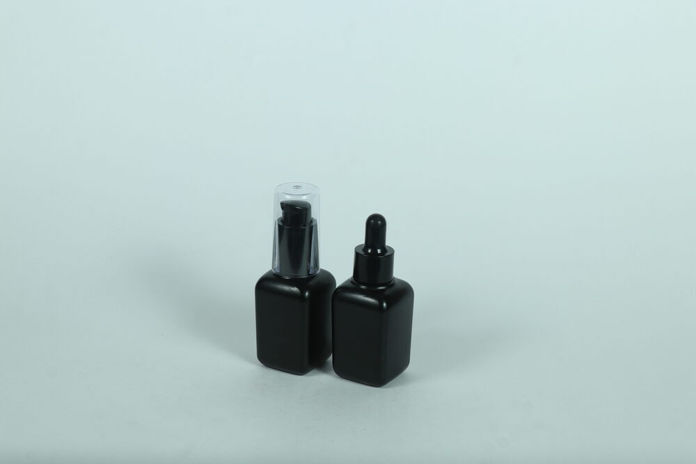 30ml Small Black Matt Dropper Bottle - Glass Material Round Shape Matte Finish | Versatile Size and Elegant Design