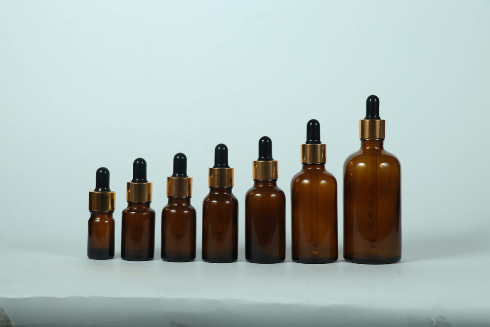 30ml Amber Dropper Bottle - Glass Material Round Shape Brown Color | Sealing Type: Dropper Multiple Size Options Available