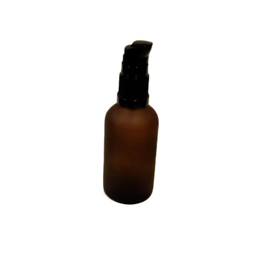 Brown 50Ml Amber Frosted Lotion Bottle