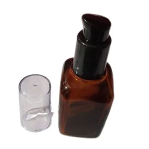 Brown Rectangle Lotion Pump Bottle