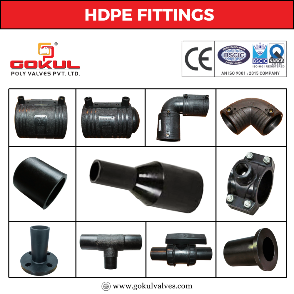 HDPE Spigot Reducer - PE 100, 50MM to 315MM Size, Black Color | Welded Connection, Versatile for All Pipe Fittings