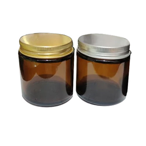 Brown 100Gm Amber Glass Jar