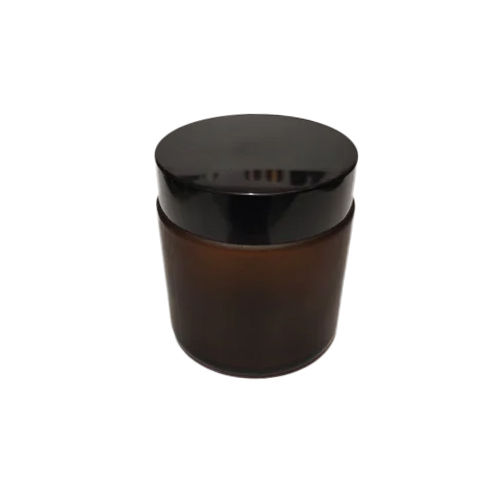 Brown 100Gm Amber Frosted Jar