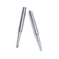 25w Soldering Iron Bit - Copper Material, Length 75mm, Flat Tip Diameter 7.5mm | Polished Finish, Industrial Use, Various Sizes Available