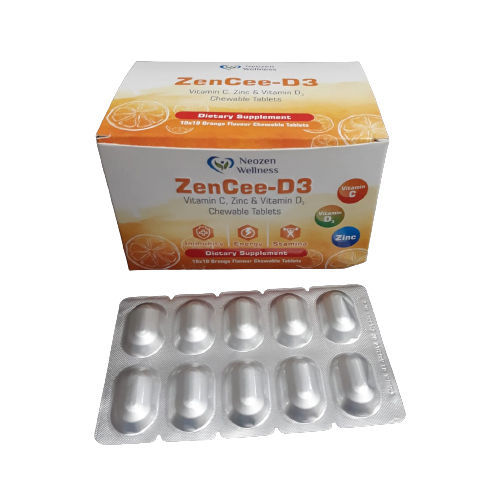 Vitamin C Zinc And Vitamin D Chewable Tablets