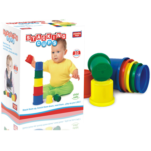 8 Pieces Stacking Cups Plastic Toys Age Group 10 Month Above at Best Price in Pune Anindita