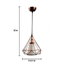 Antique Brass Metal Single Hanging Light Pendant Round Shape High Quality Export Worthy Packing
