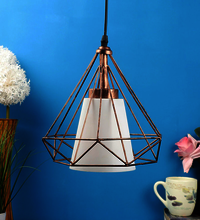 Antique Brass Metal Single Hanging Light Pendant Round Shape High Quality Export Worthy Packing