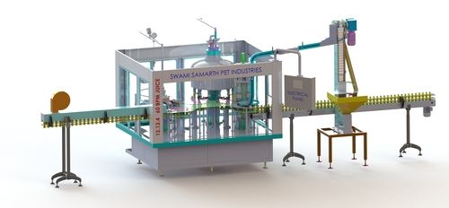 40 - 250 BPM Juice Rinsing Filling Capping Machine