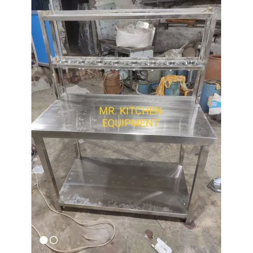 Stainless Steel Working Table With 2 Shelves