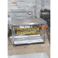 Stainless Steel Working Table With 2 Shelves