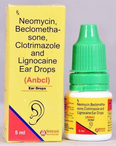 Neomycin Beclomethasone Clotrimazole And Lignocaine Ear Drop
