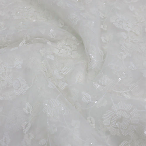 GT-94397 White Embroidery Net Football Fabric