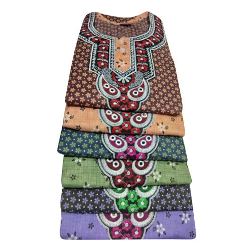 Multicolor Halka Procian 2b Embroidery Design Nighty