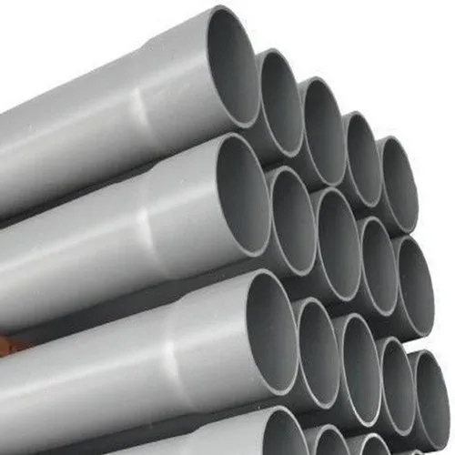 PVC Pipe - Seamless Gray Round Design | Ideal for Heavy Duty Applications