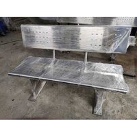 Three Seater Stainless Steel Bench - 1300 x 450 x 900 mm, Matte Finish, Durable, Eco-Friendly, UV Resistant, Water Resistant, Easy to Clean