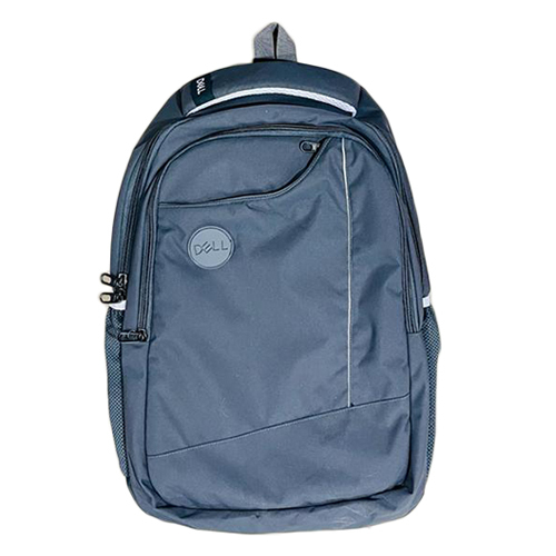 Polyester Laptop Backpack Bags - Synthetic Material, Customizable Size and Color, Stylish Grey Design | Attractive Zip Closure, Shoulder Straps