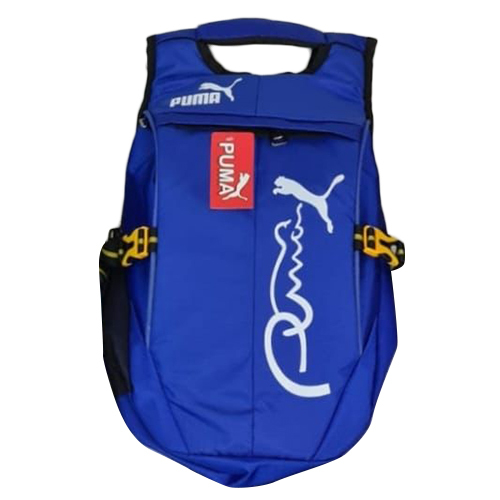 Blue Shoulder Backpack Bag - Nylon Material, Customized Design Options | Attractive Style, Durable Zip Closure, Comfortable Shoulder Straps
