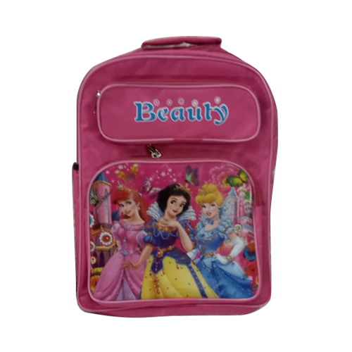 Barbie School Bag - High-Grade Nylon, Various Sizes & Designs | Pink-Multicolor, Moisture Proof, Shoulder Length Handle for Kids Use