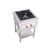 Single Burner Cooking Range - Stainless Steel, Semi Automatic, Square Shape, Silver Color | 220-440 Voltage, 1 Year Warranty, Ideal For Restaurant, Hotel, Canteen, Hospital, Motel