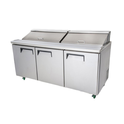 Silver Salad Preparation Counter
