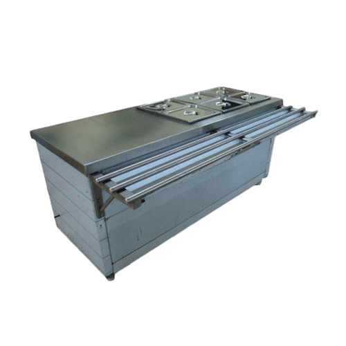 Stainless Steel Counter - Smooth Finish, Durable Silver Metal Design