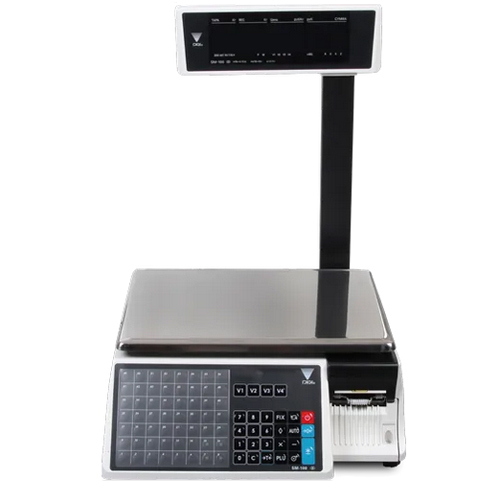 White-Silver Label Printing Weighing Scale