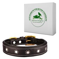 SPARROW DAUGHTER DOG COLLAR WITH FLOWER DESIGN